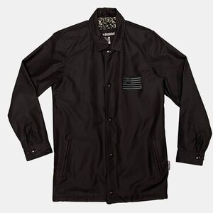 Homies Wonderland Black Pea Coat with Button Closure Men’s Small Streetwear